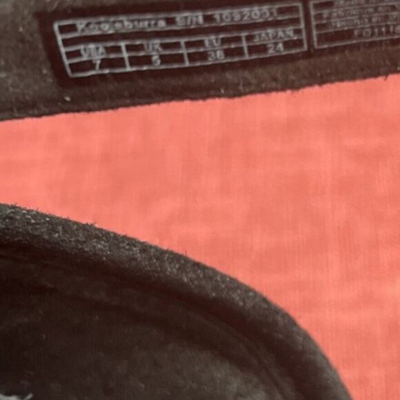 Koolaburra By UGG Ashlyn Black Suede Heeled Peep Toe Sandals Shooties Shoes 7M - Picture 7 of 7